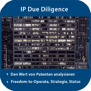 Patent Due Diligence Analyse: qualitativer Wert, Legaler Status, Strategie, Chancen, M&A, Freedom-to-operate